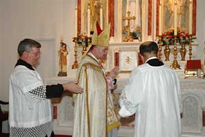 Fr. Violette,Bishop Fellay and Fr. Boulet