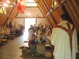 mass at camp