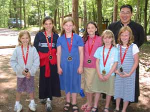 seminarians at camp