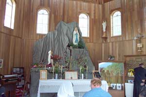 The grotto of Our Lady of Lourdes