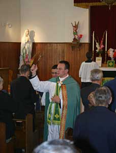 Fr Rostand at Asperges