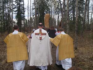 priests walking away