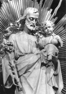 La statue de saint Joseph