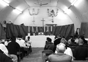 Mass in a converted barn