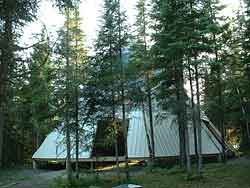 camp tepee