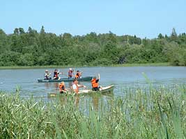 scouts canoeing