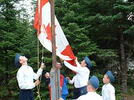 raising the flag