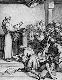 Luther Lecturing