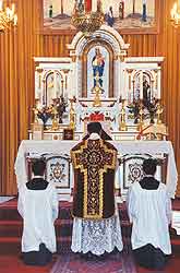 prayers at the foot of the altar