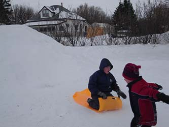 sledding