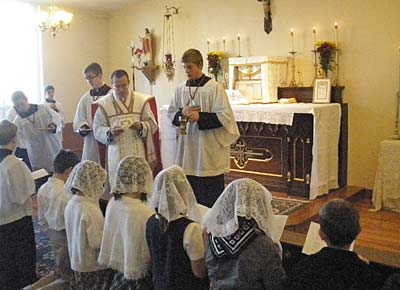 reception of new Pages and Crusaders in the Eucharistic Crusade