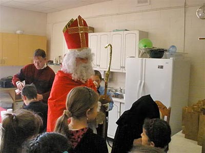 St. Nicholas visits the class