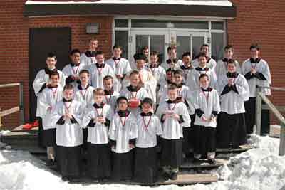 New and advanced members of the Archconfraternity of St. Stephen