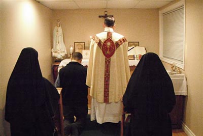 Mass in the Sisters' chapel