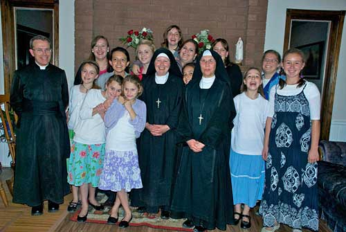 Fr Scott, Sisters and girls